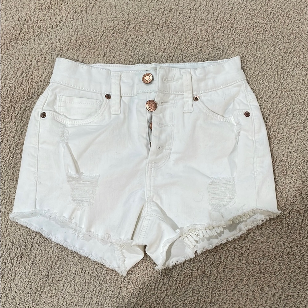 White Denim Women's Shorts